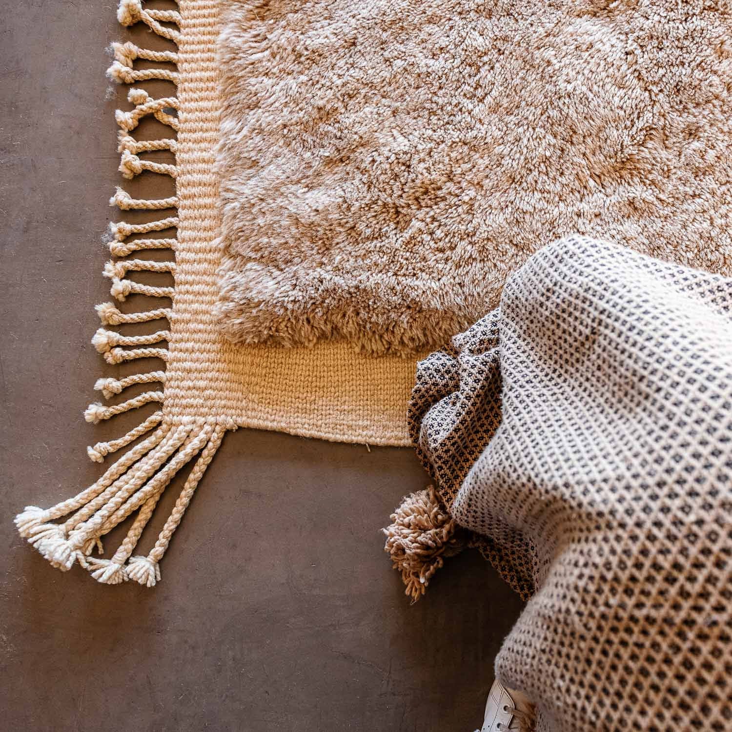 Camel hump - Premium shag Moroccan rug - Benisouk