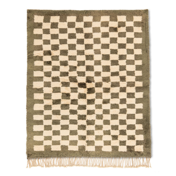 Moroccan popular checkered area rug! custom hand knotted rug, Moroccan Rug ,Orange Checkered rug