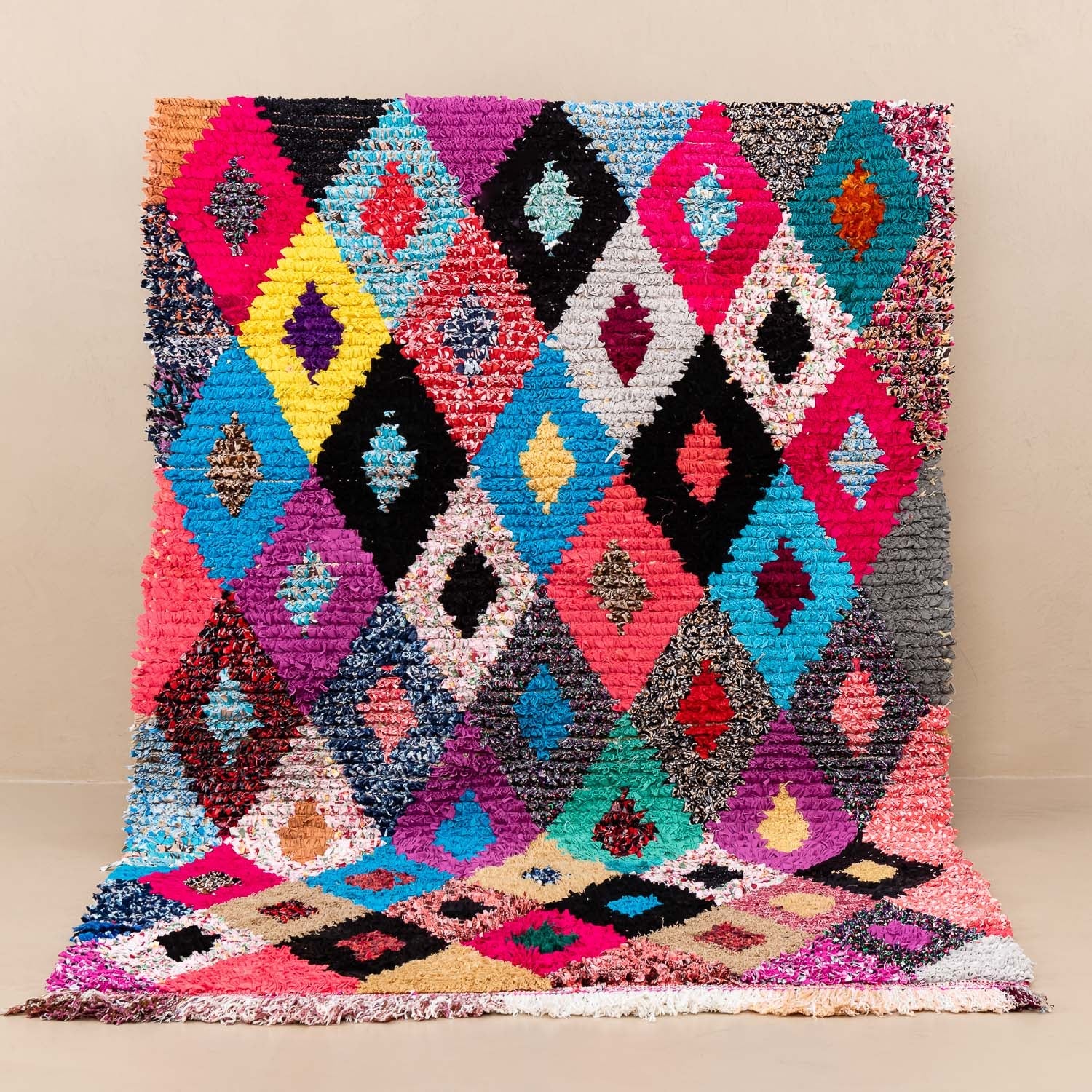 Fatma - vintage boucherouite rug - Benisouk