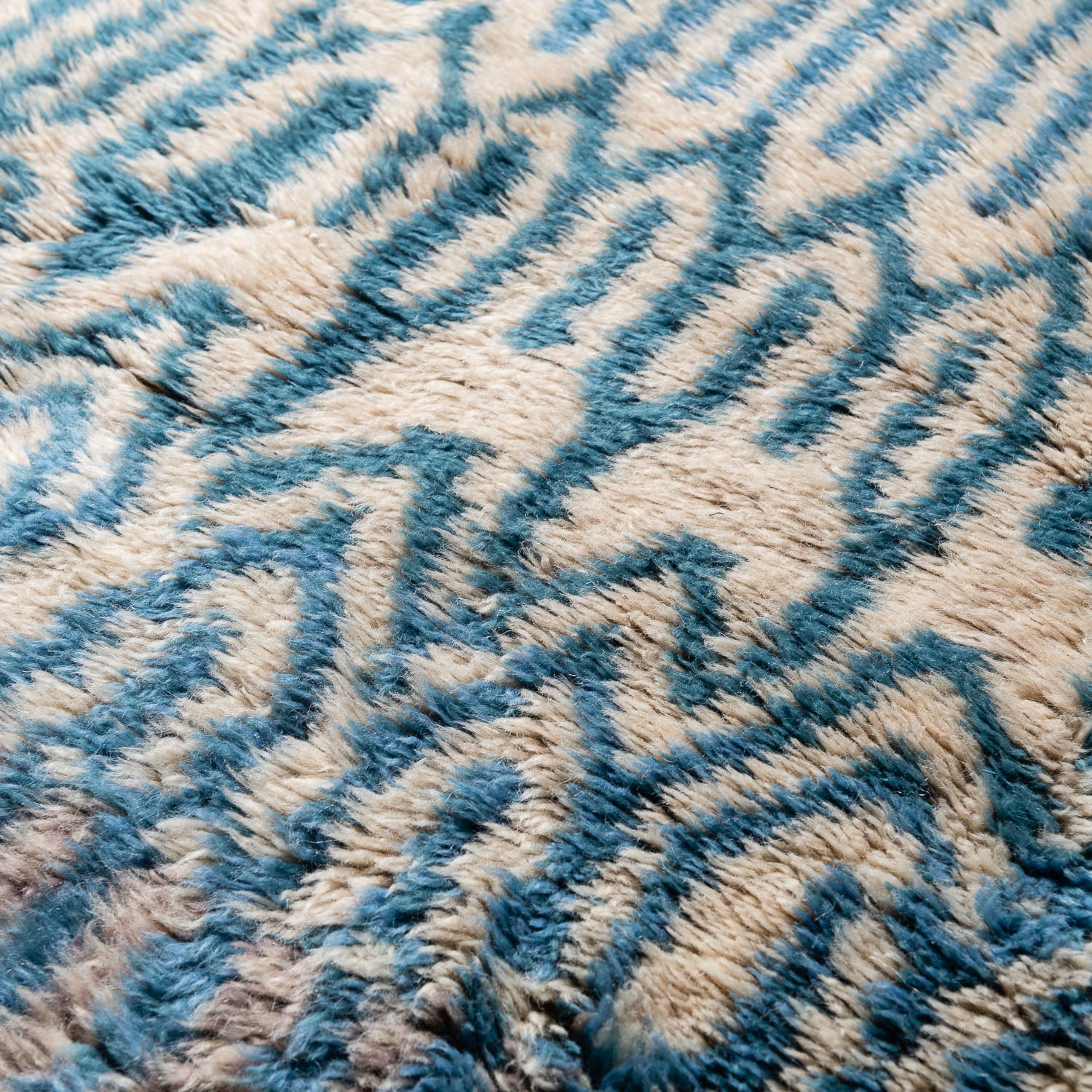 Green Amazon - Luxury Shag Moroccan Runner Rug - Benisouk