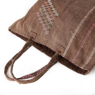 Hazel Brown - Tote Cactus Silk bag - Benisouk