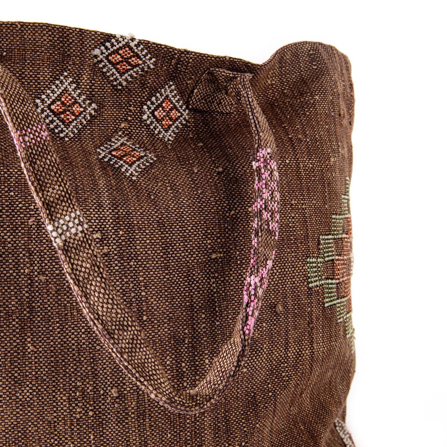 Hazel Brown - Tote Cactus Silk bag - Benisouk