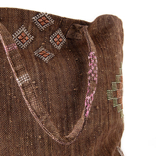 Hazel Brown - Tote Cactus Silk bag - Benisouk