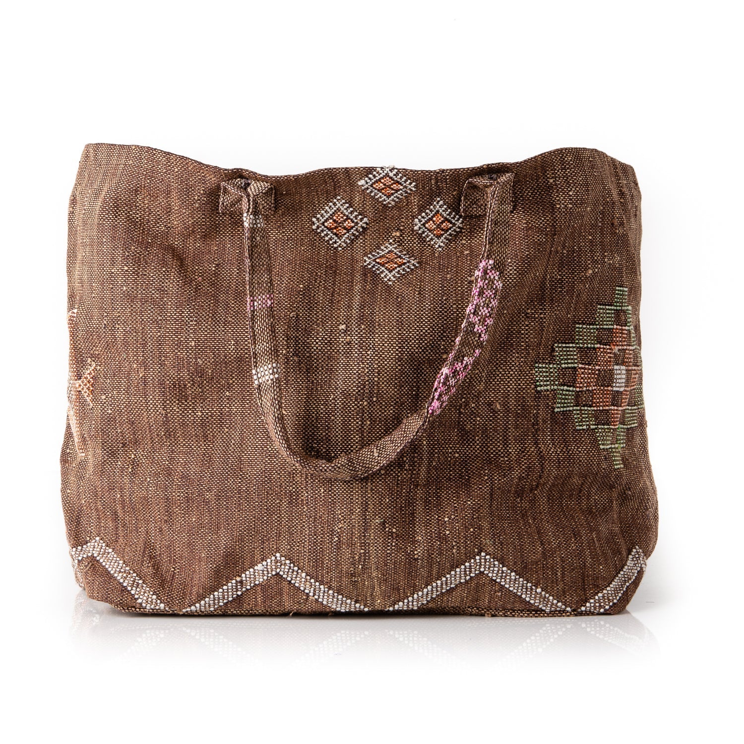 Hazel Brown - Tote Cactus Silk bag - Benisouk