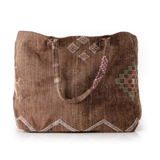Hazel Brown - Tote Cactus Silk bag - Benisouk