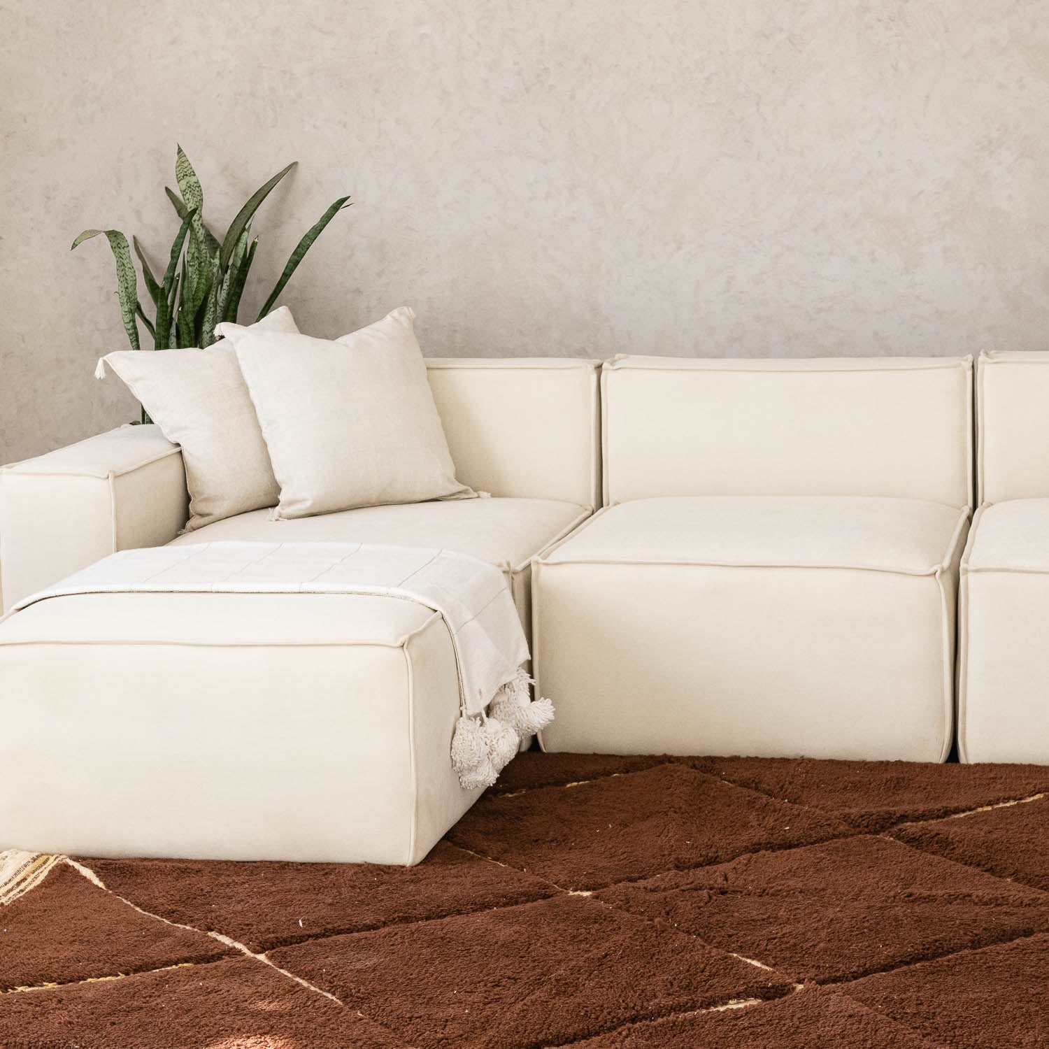 Laya - beni ourain rug - Benisouk