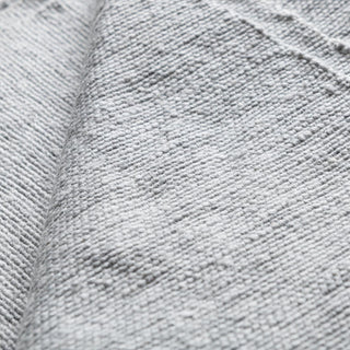 Moroccan Pom Pom Blanket - Light Grey - Benisouk