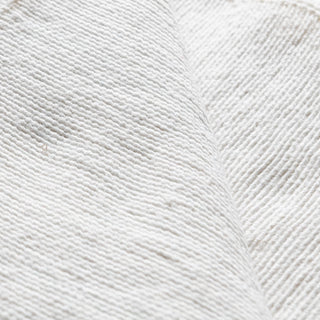 Moroccan Pom Pom Blanket - White - Benisouk