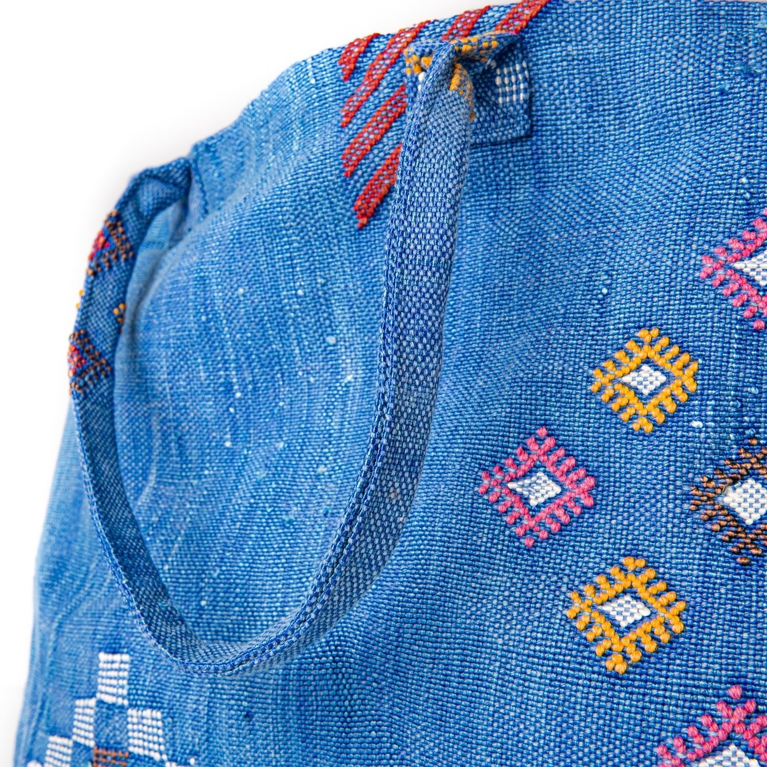 Ocean Blue - Tote Cactus Silk bag - Benisouk