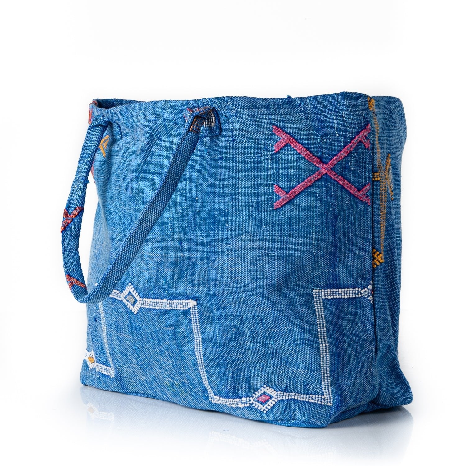 Ocean Blue - Tote Cactus Silk bag - Benisouk