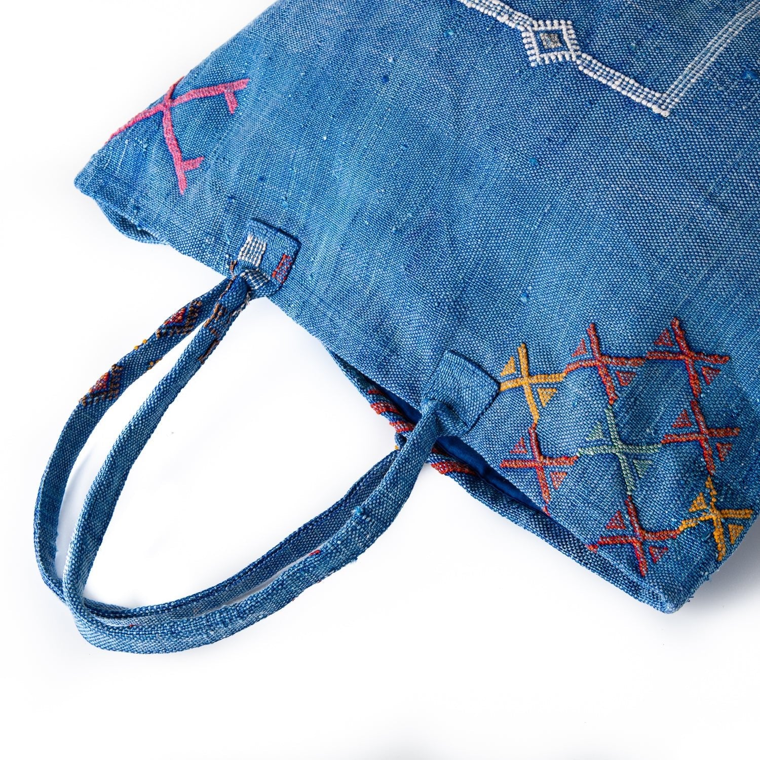 Ocean Blue - Tote Cactus Silk bag - Benisouk