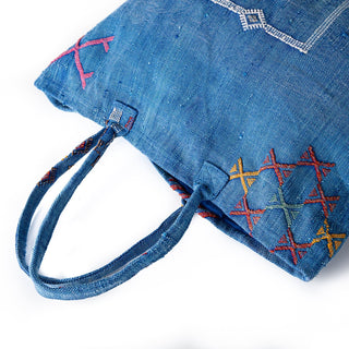 Ocean Blue - Tote Cactus Silk bag - Benisouk