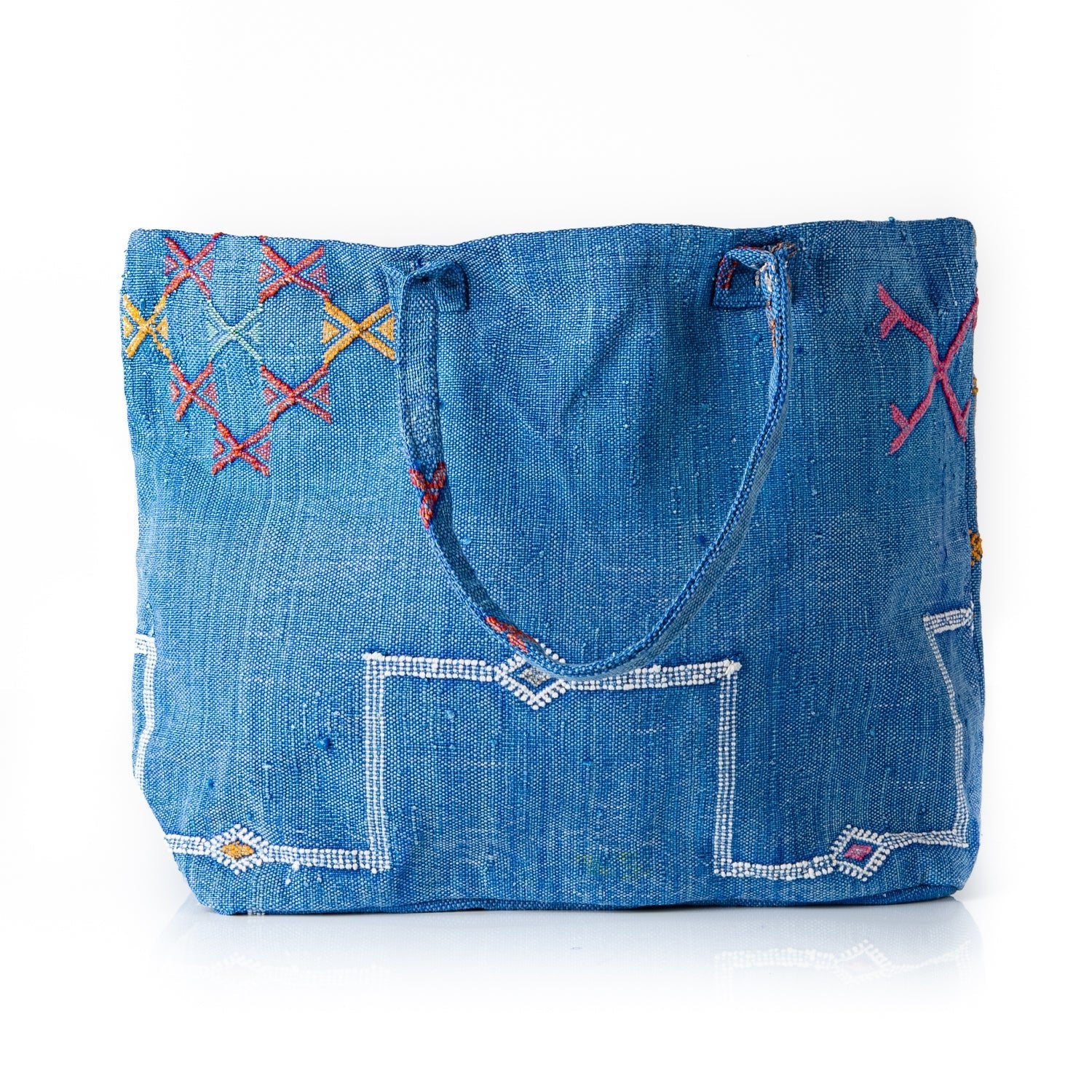 Ocean Blue - Tote Cactus Silk bag - Benisouk