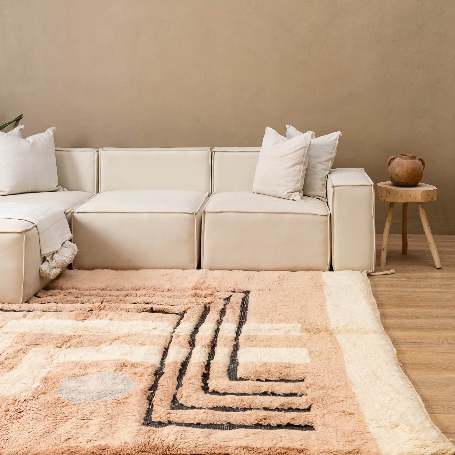 Petra - Luxury Shag Moroccan Rug - Benisouk