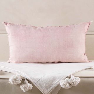 Pink Cactus silk pillow cover - Benisouk