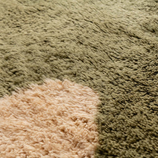 Soldier Round - Luxury Shag Moroccan Rug - Benisouk