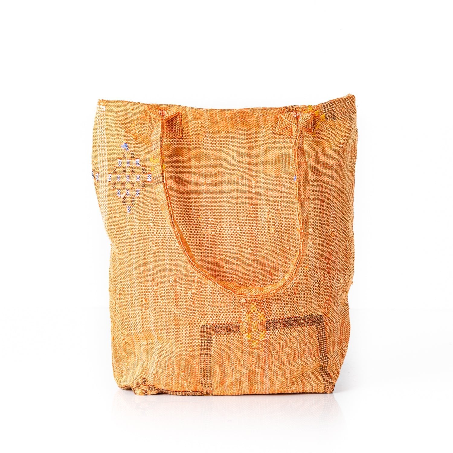 Sunset Orange - Tote Cactus Silk bag - Benisouk