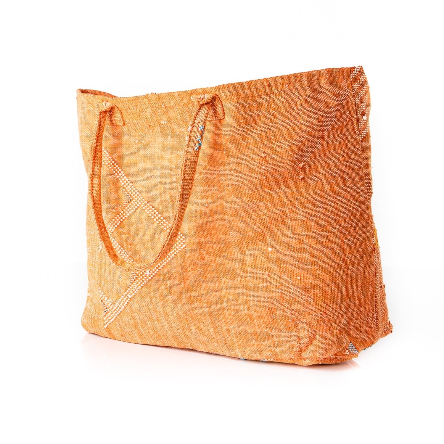 Sunset Orange - Tote Cactus Silk bag - Benisouk