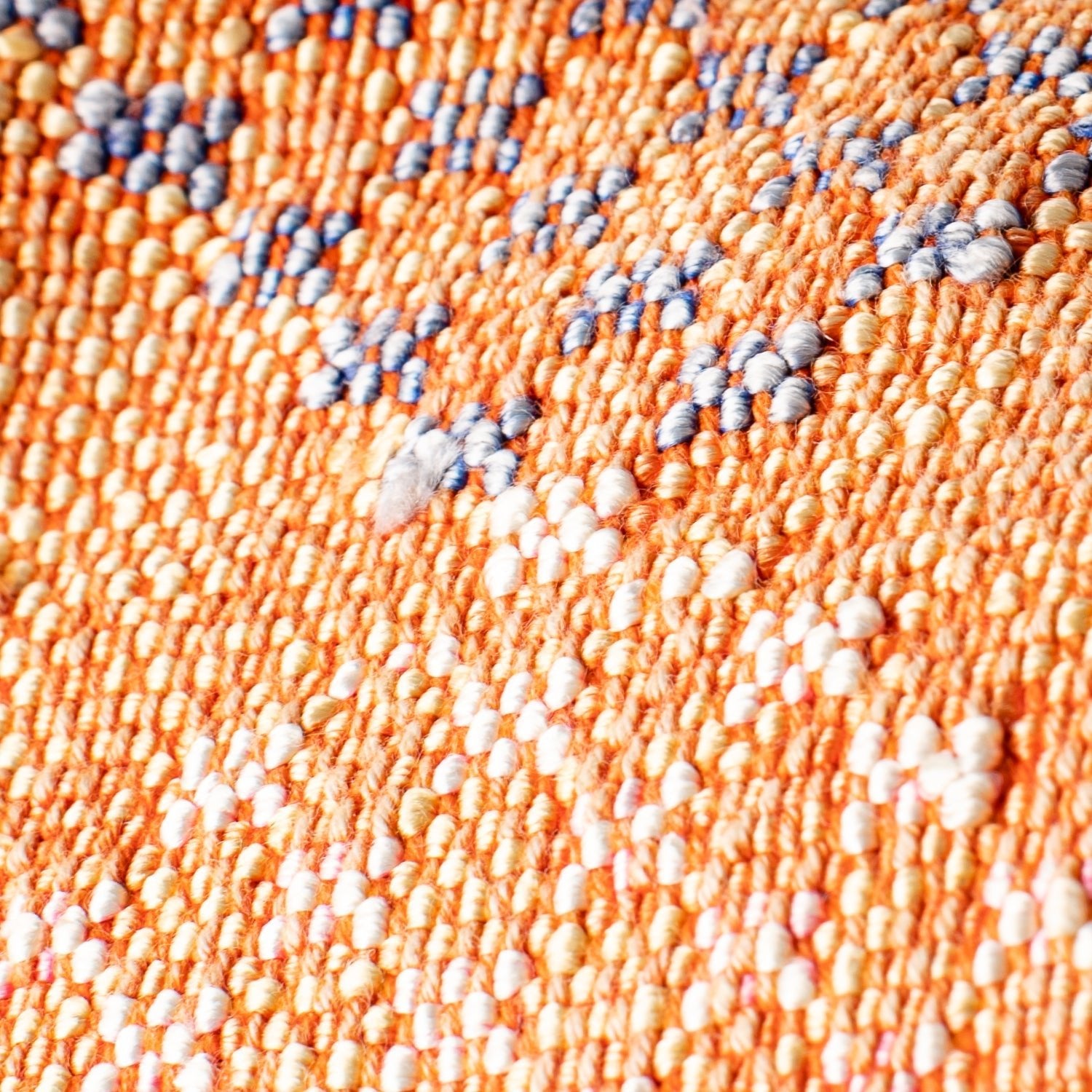 Sunset Orange - Tote Cactus Silk bag - Benisouk