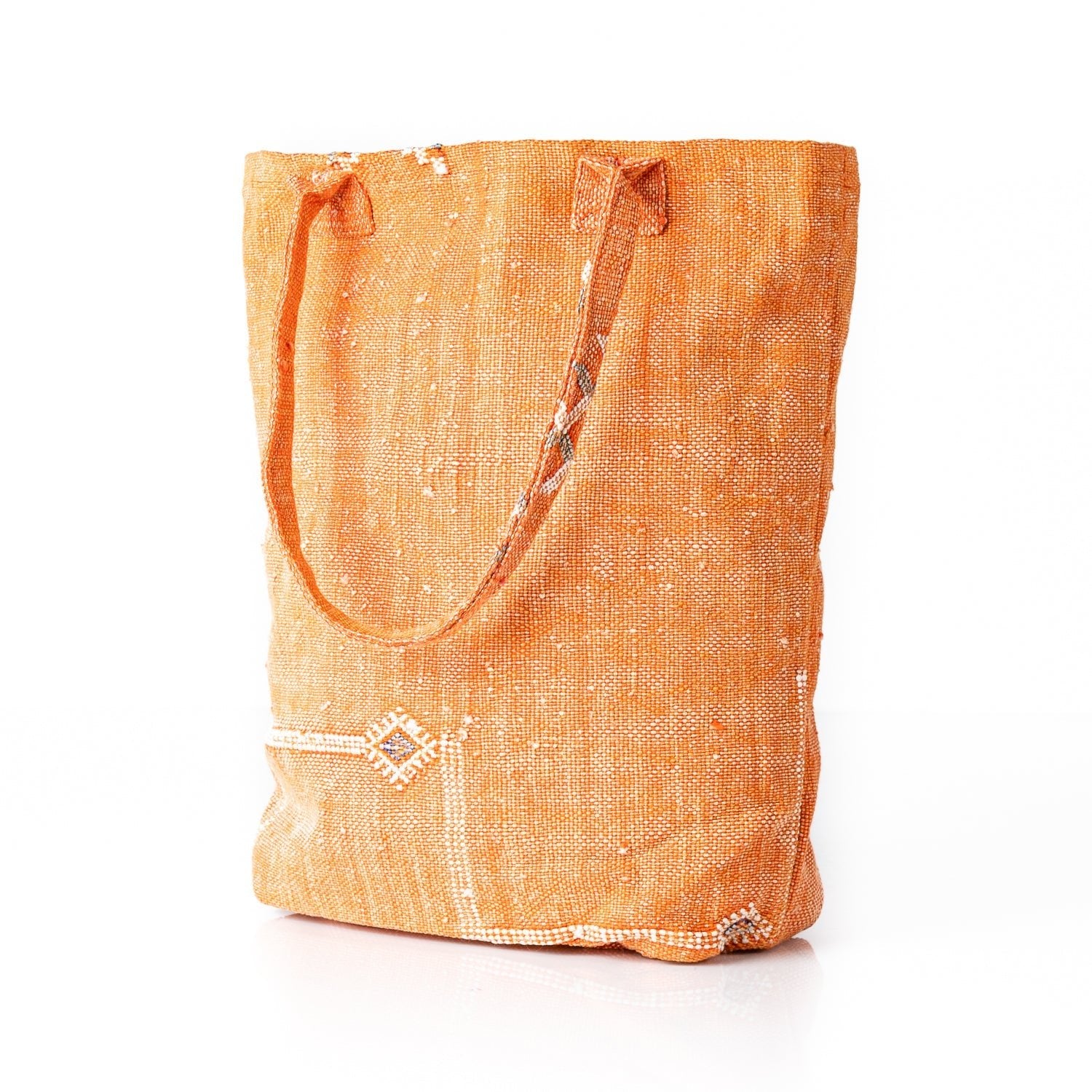 Sunset Orange - Tote Cactus Silk bag - Benisouk