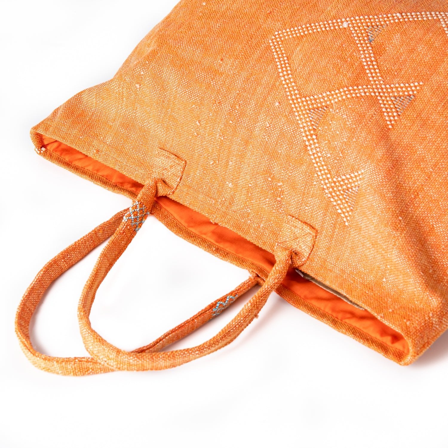 Sunset Orange - Tote Cactus Silk bag - Benisouk