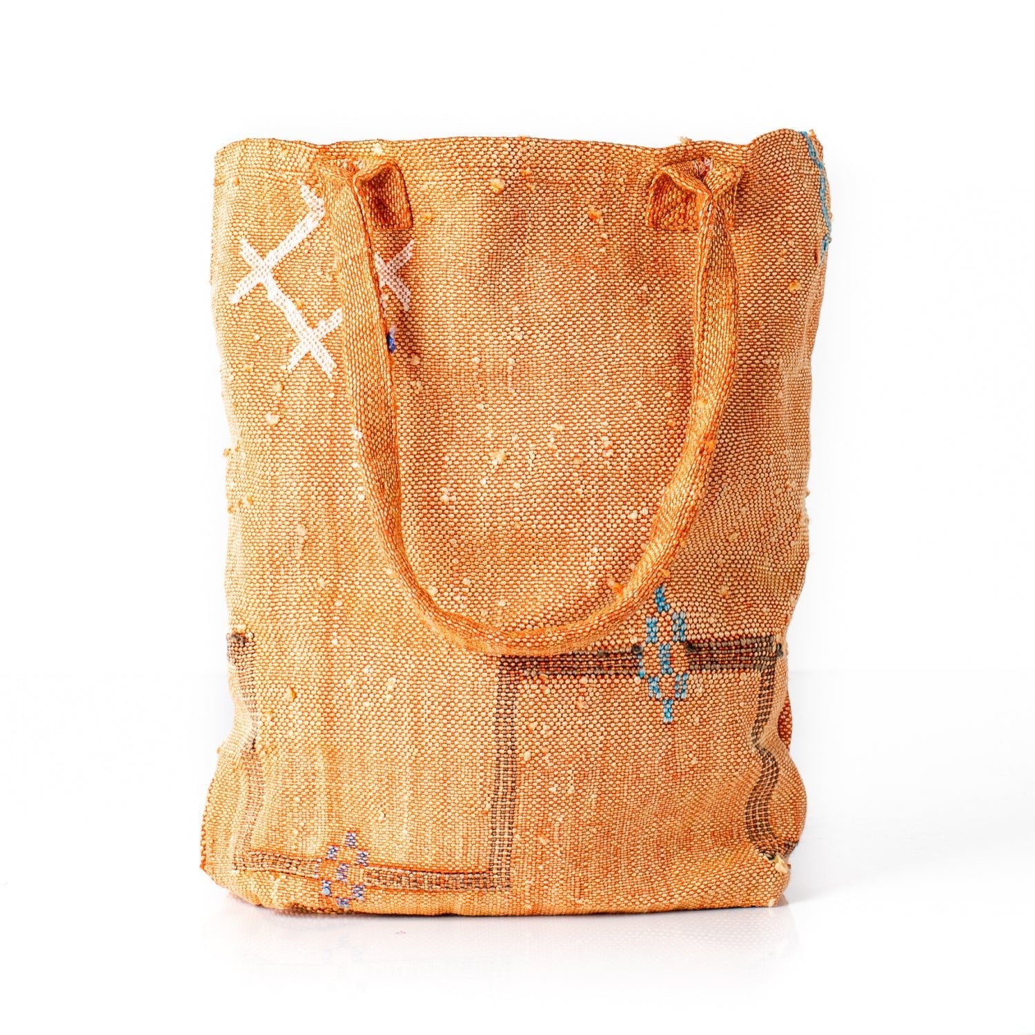 Sunset Orange - Tote Cactus Silk bag - Benisouk