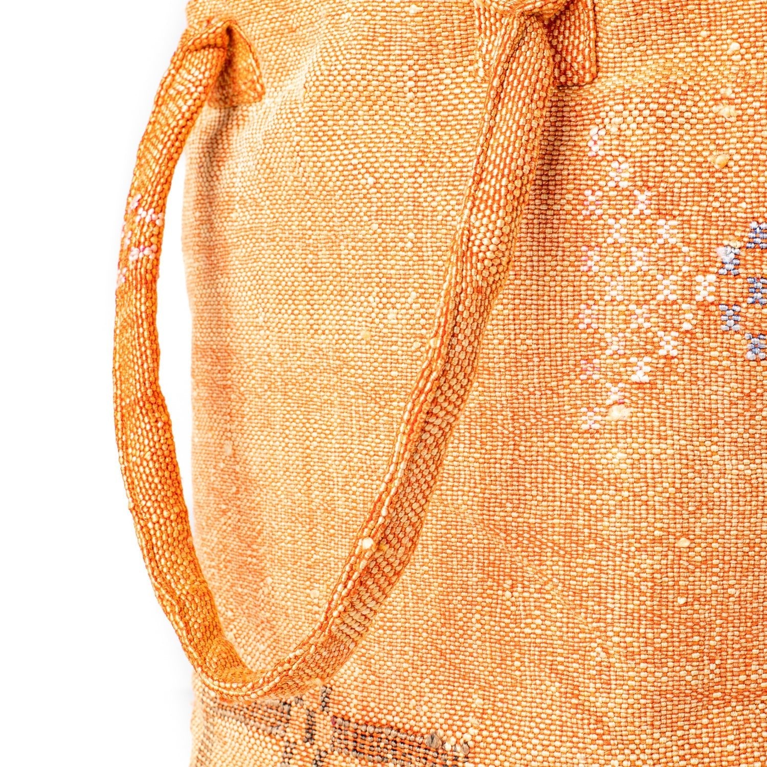 Sunset Orange - Tote Cactus Silk bag - Benisouk