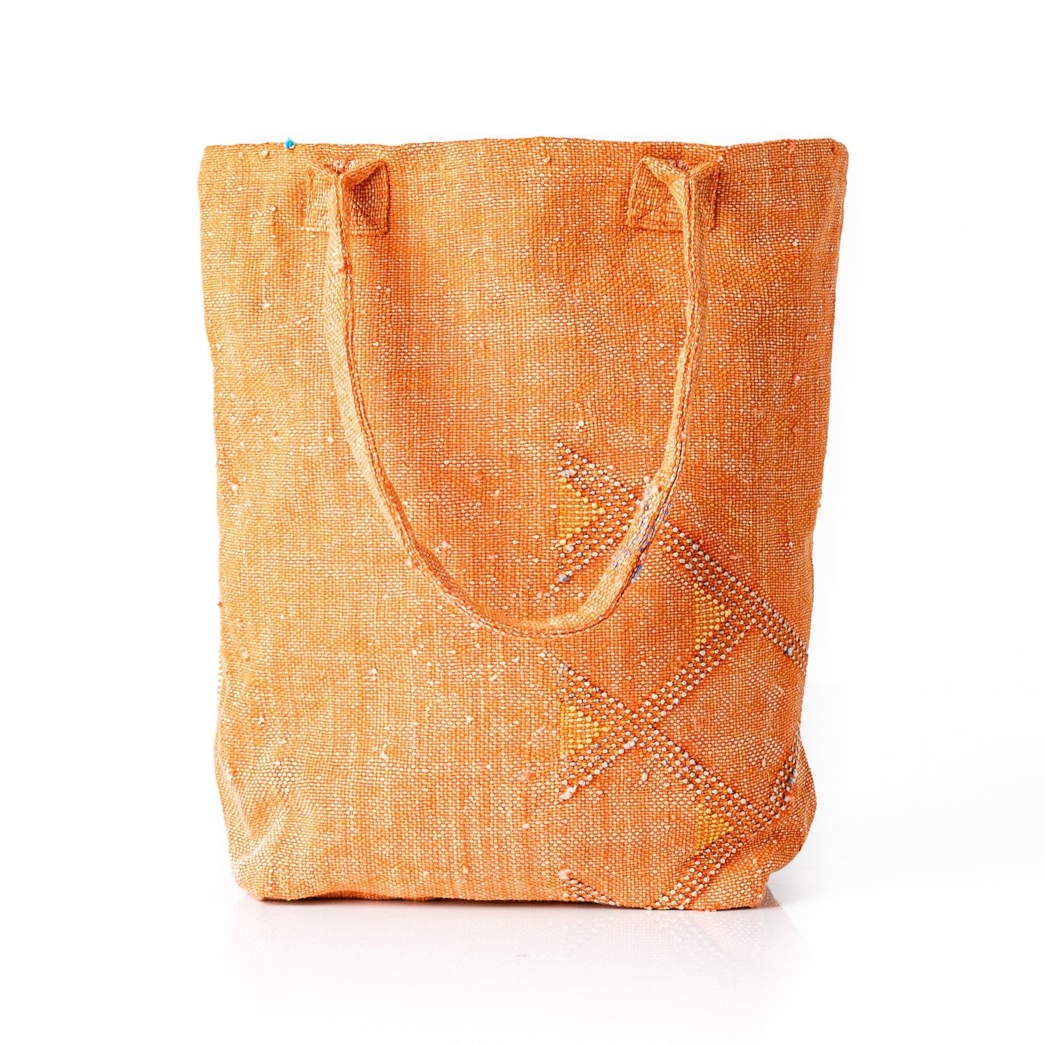 Sunset Orange - Tote Cactus Silk bag - Benisouk