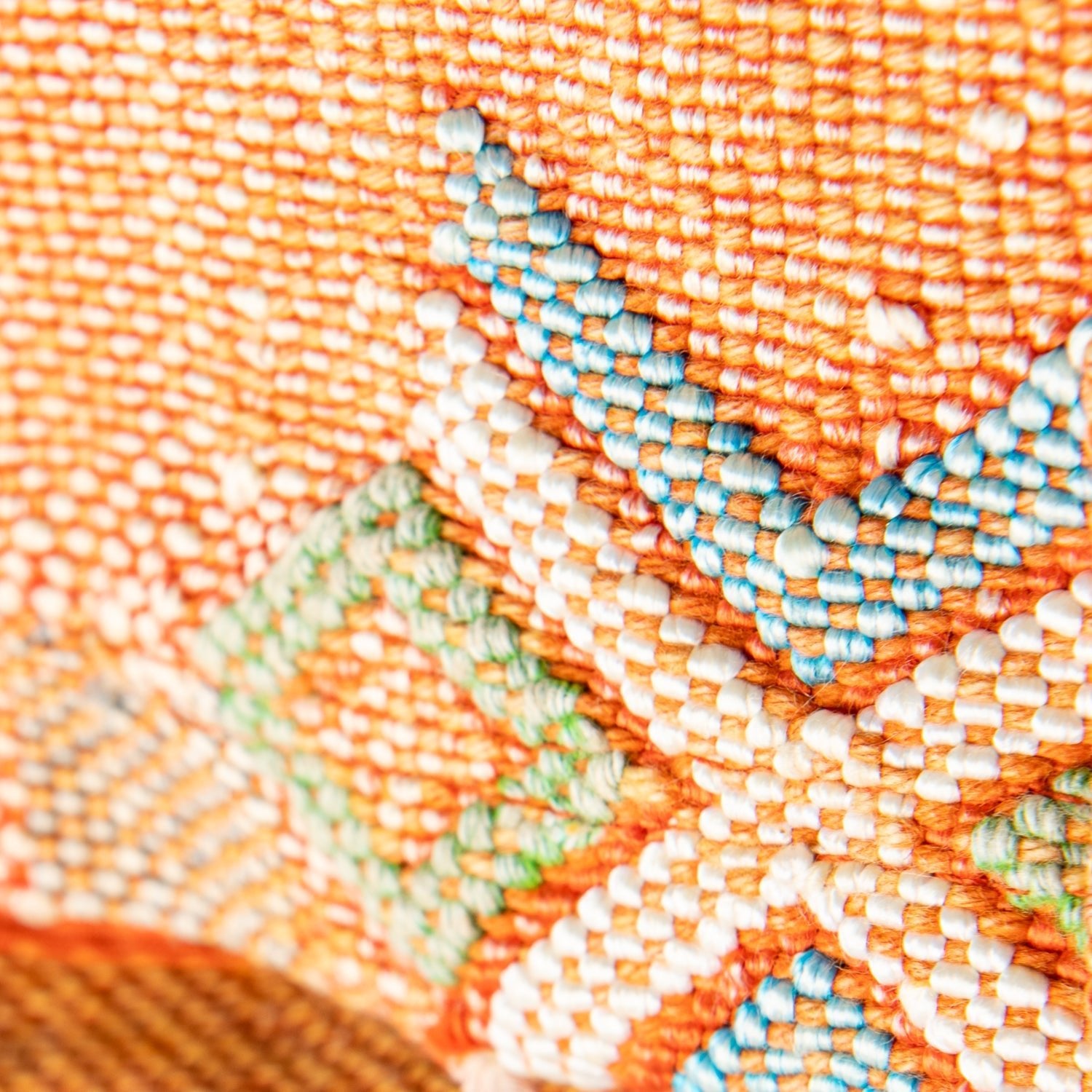 Sunset Orange - Tote Cactus Silk bag - Benisouk