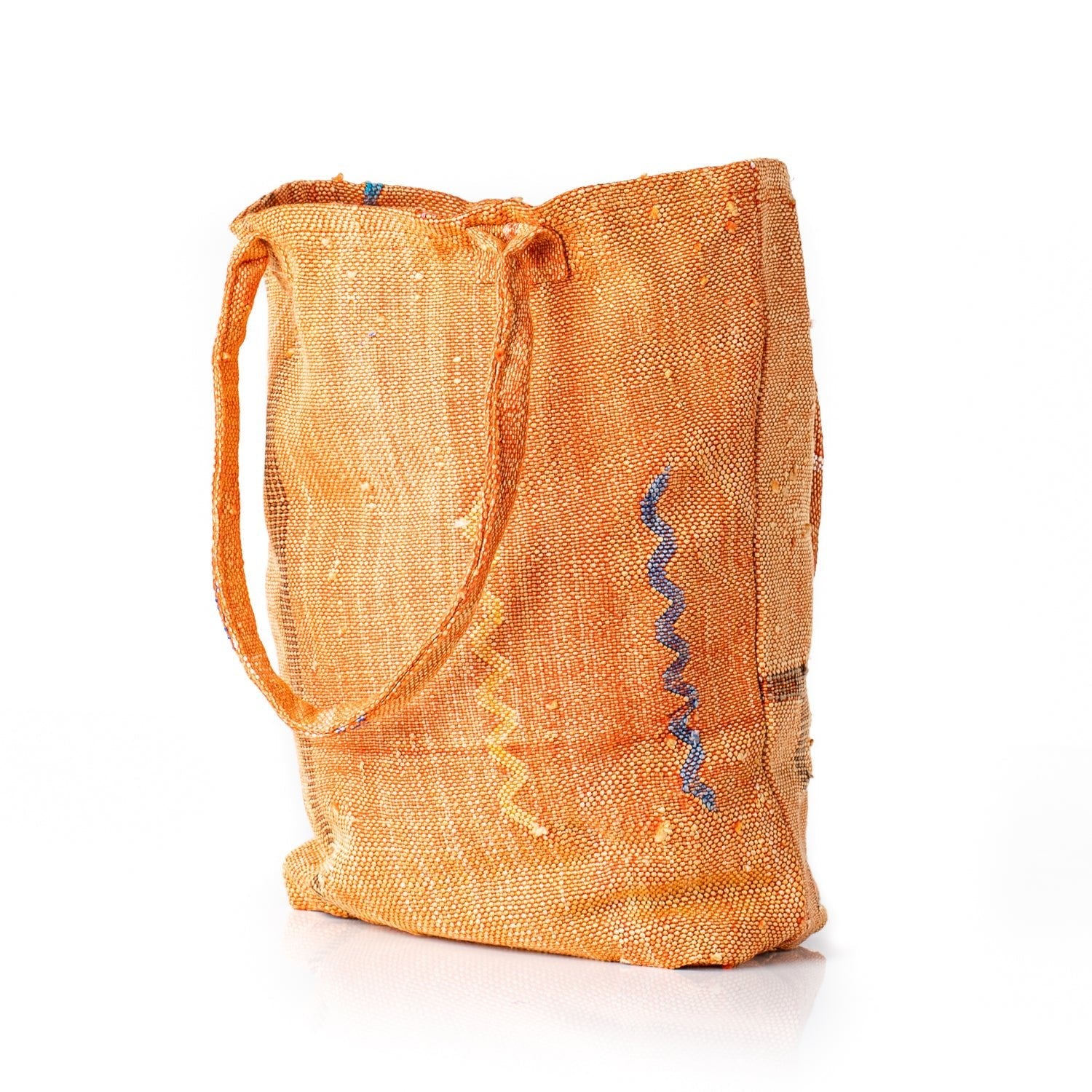 Sunset Orange - Tote Cactus Silk bag - Benisouk