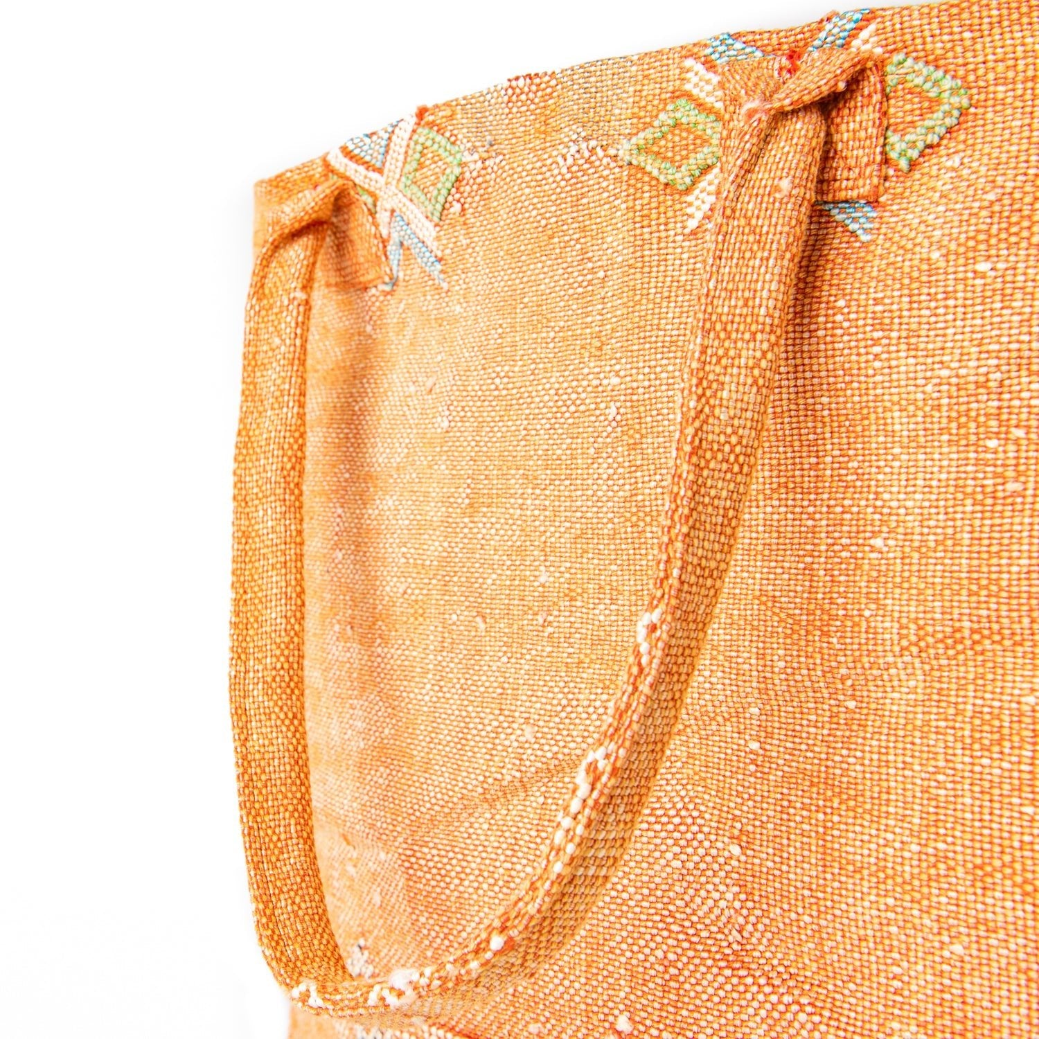 Sunset Orange - Tote Cactus Silk bag - Benisouk