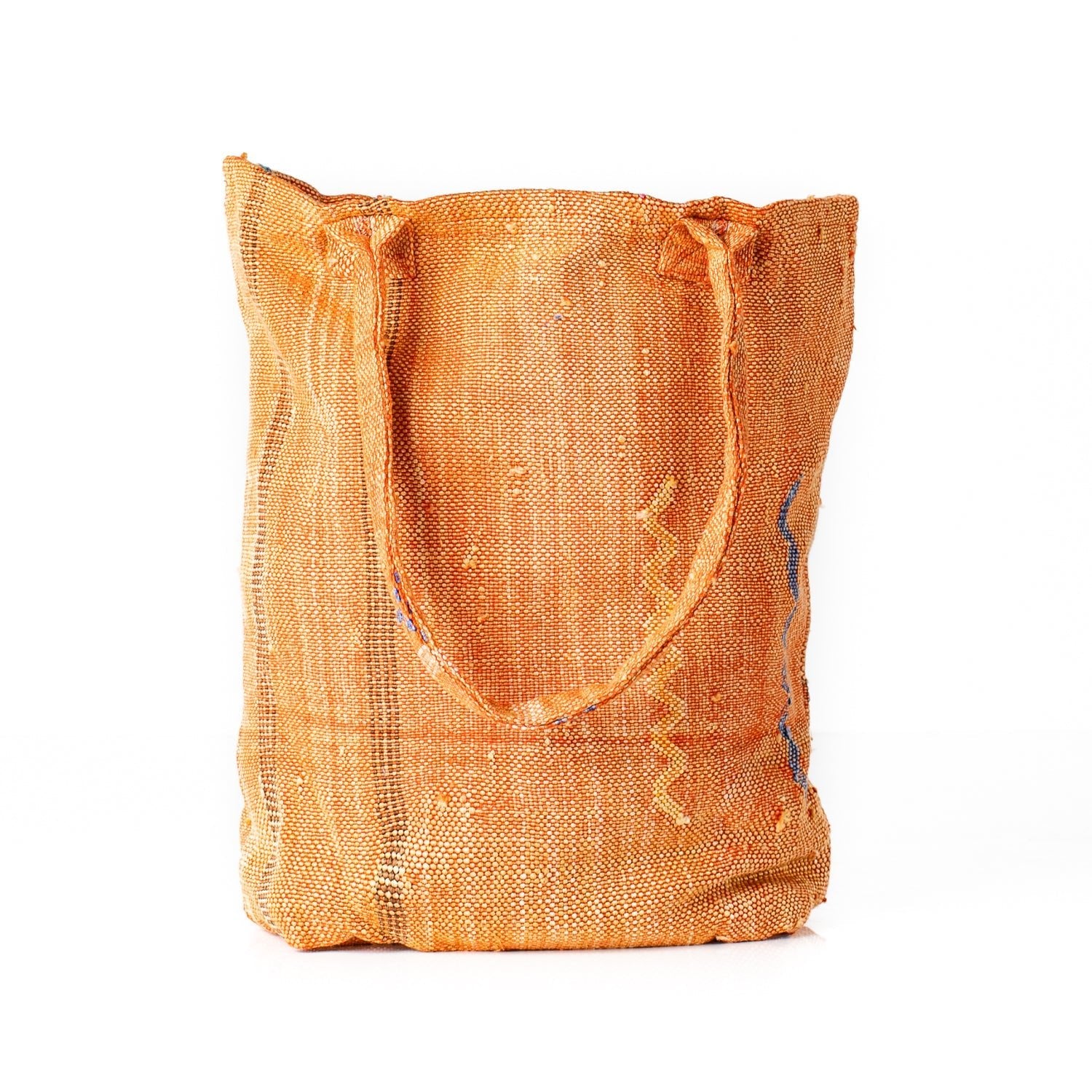 Sunset Orange - Tote Cactus Silk bag - Benisouk