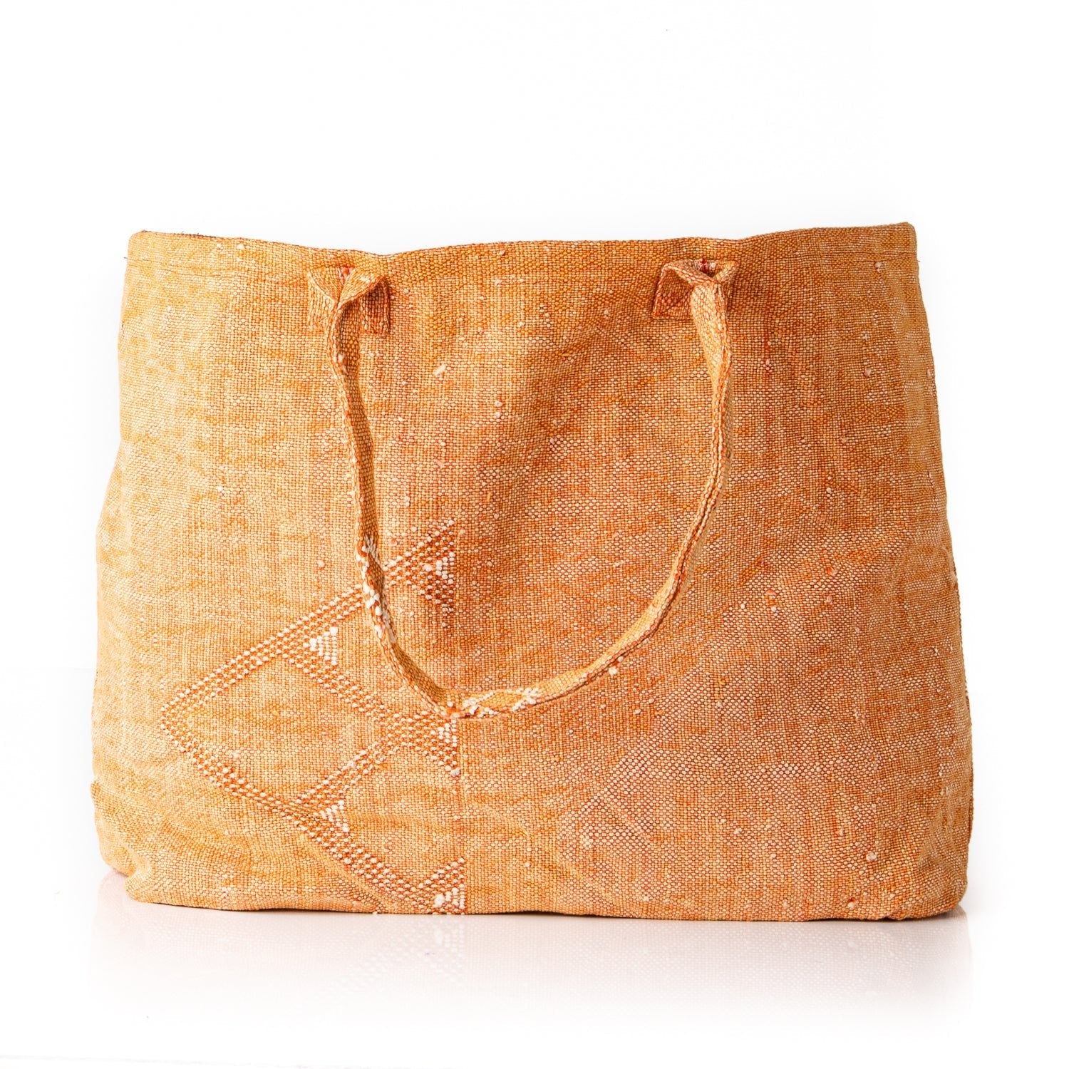 Sunset Orange - Tote Cactus Silk bag - Benisouk