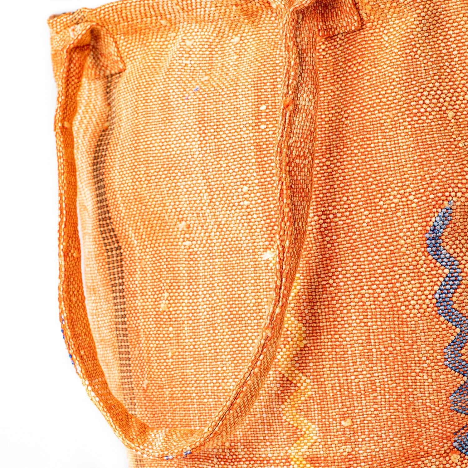 Sunset Orange - Tote Cactus Silk bag - Benisouk