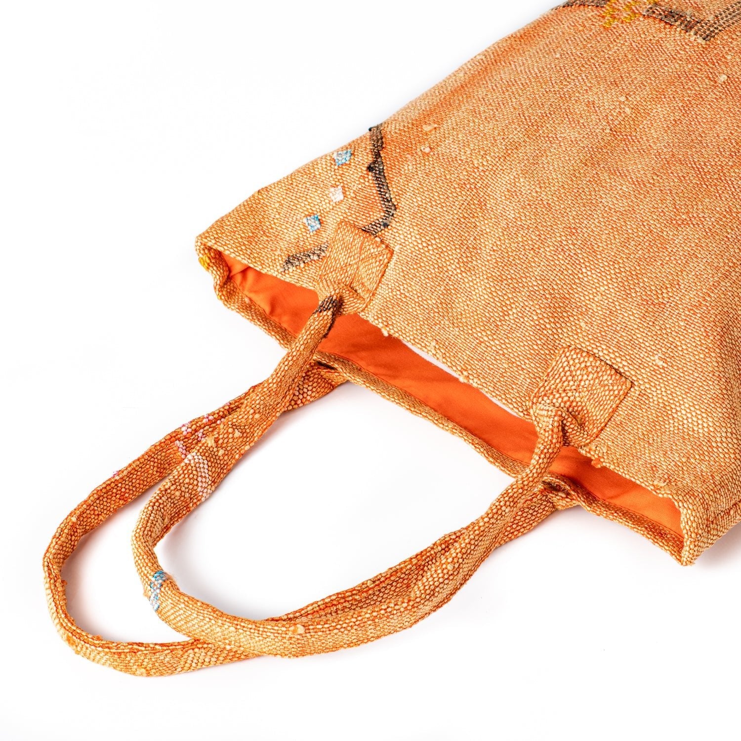 Sunset Orange - Tote Cactus Silk bag - Benisouk