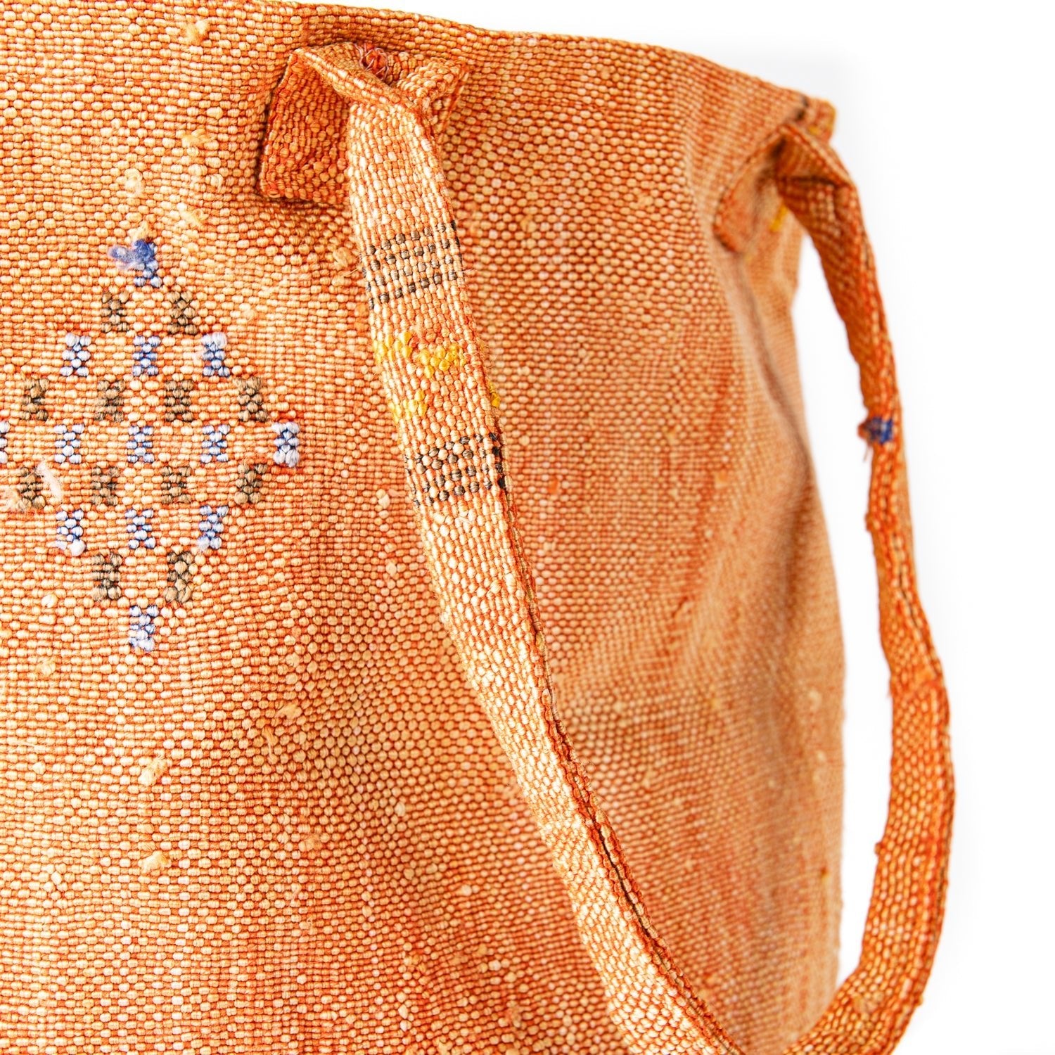 Sunset Orange - Tote Cactus Silk bag - Benisouk