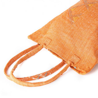 Sunset Orange - Tote Cactus Silk bag - Benisouk