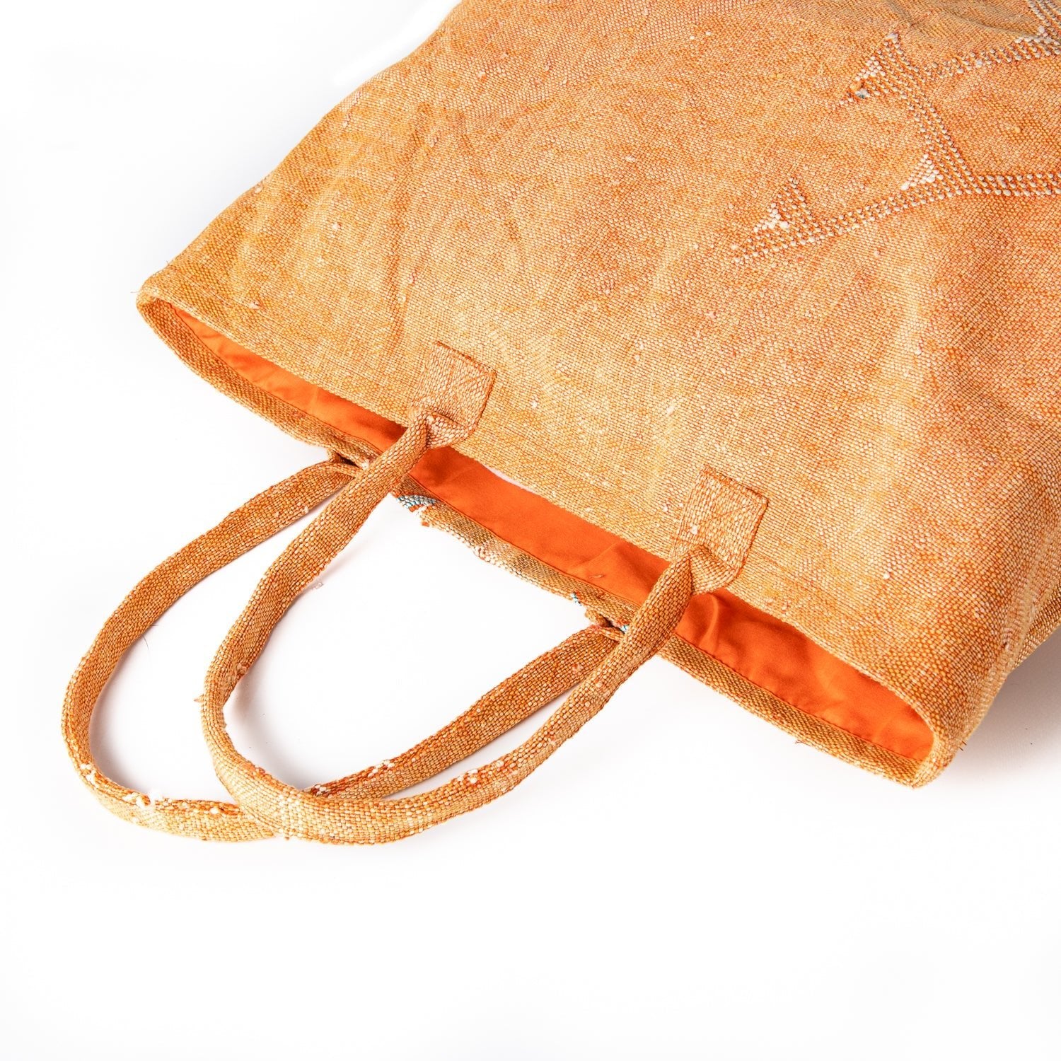 Sunset Orange - Tote Cactus Silk bag - Benisouk