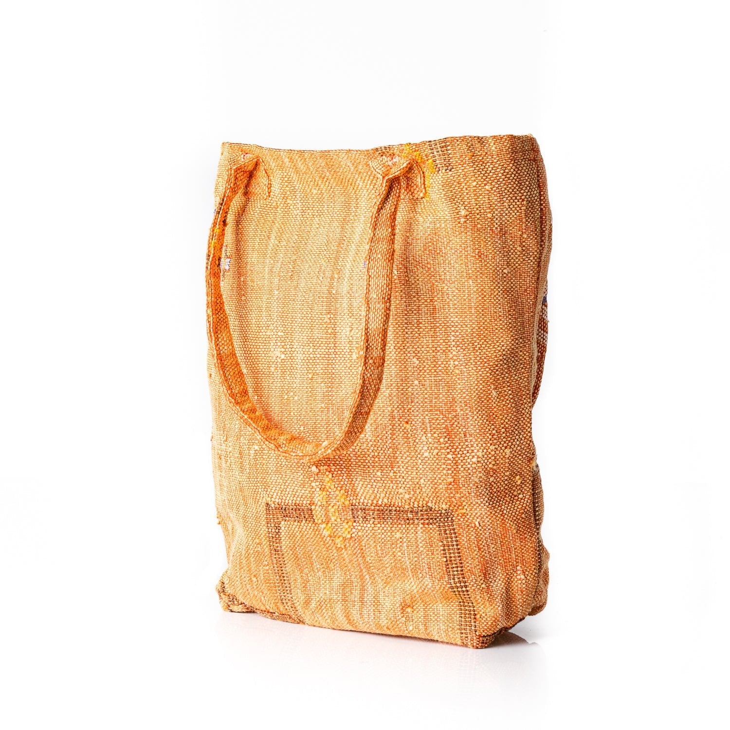 Sunset Orange - Tote Cactus Silk bag - Benisouk