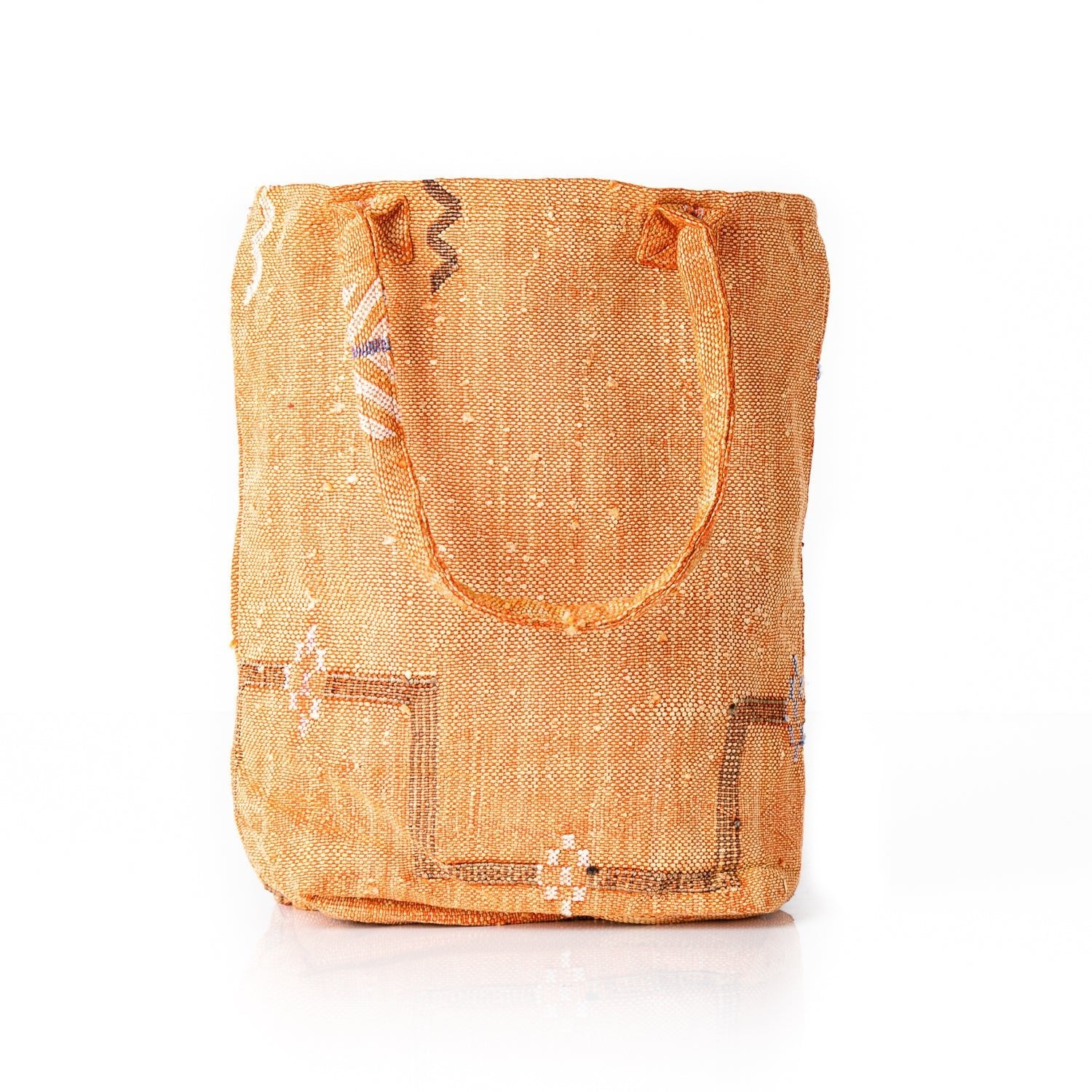 Sunset Orange - Tote Cactus Silk bag - Benisouk