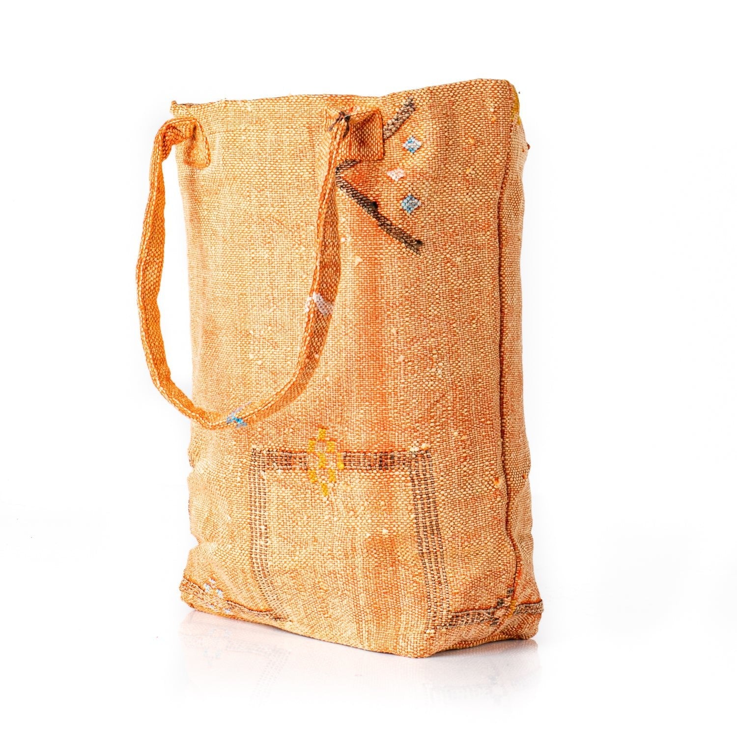 Sunset Orange - Tote Cactus Silk bag - Benisouk