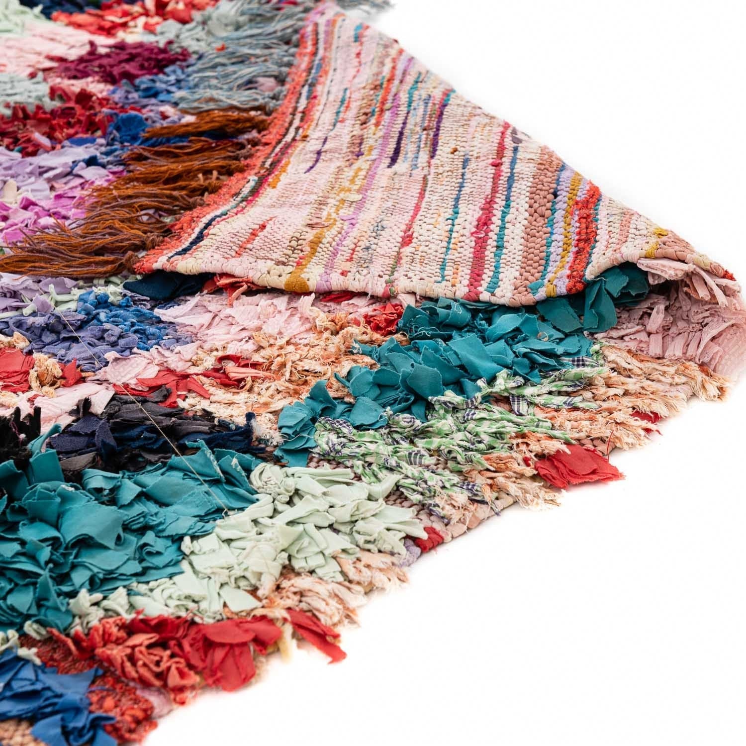 Rose - Vintage rag Moroccan rug