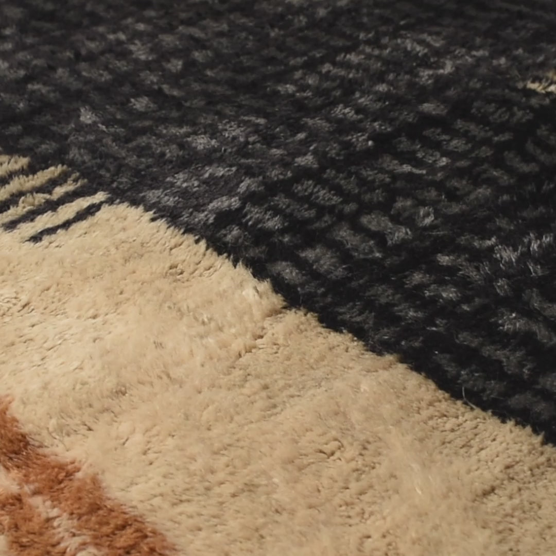 Astral Tango – Luxuriöser Shag-Teppich aus Marokko