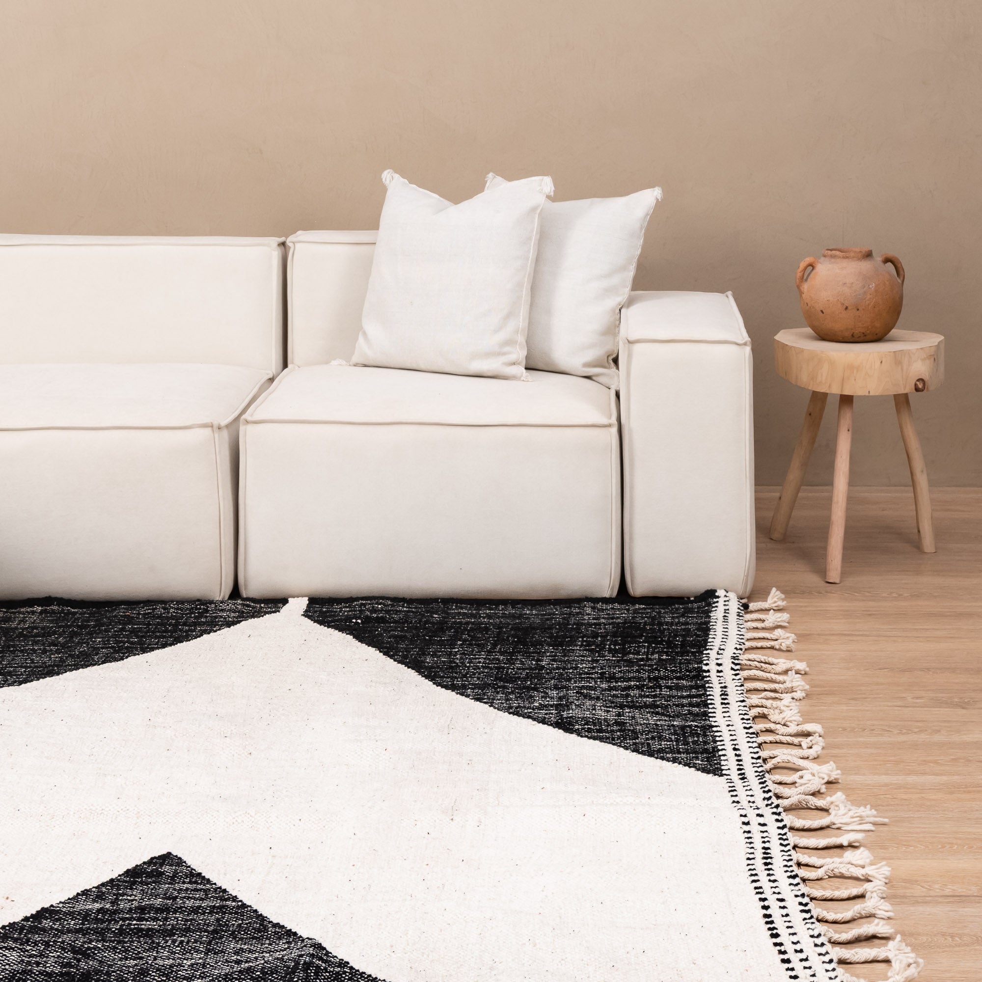 ALYA – Flachgewebter marokkanischer Teppich – Benisouk