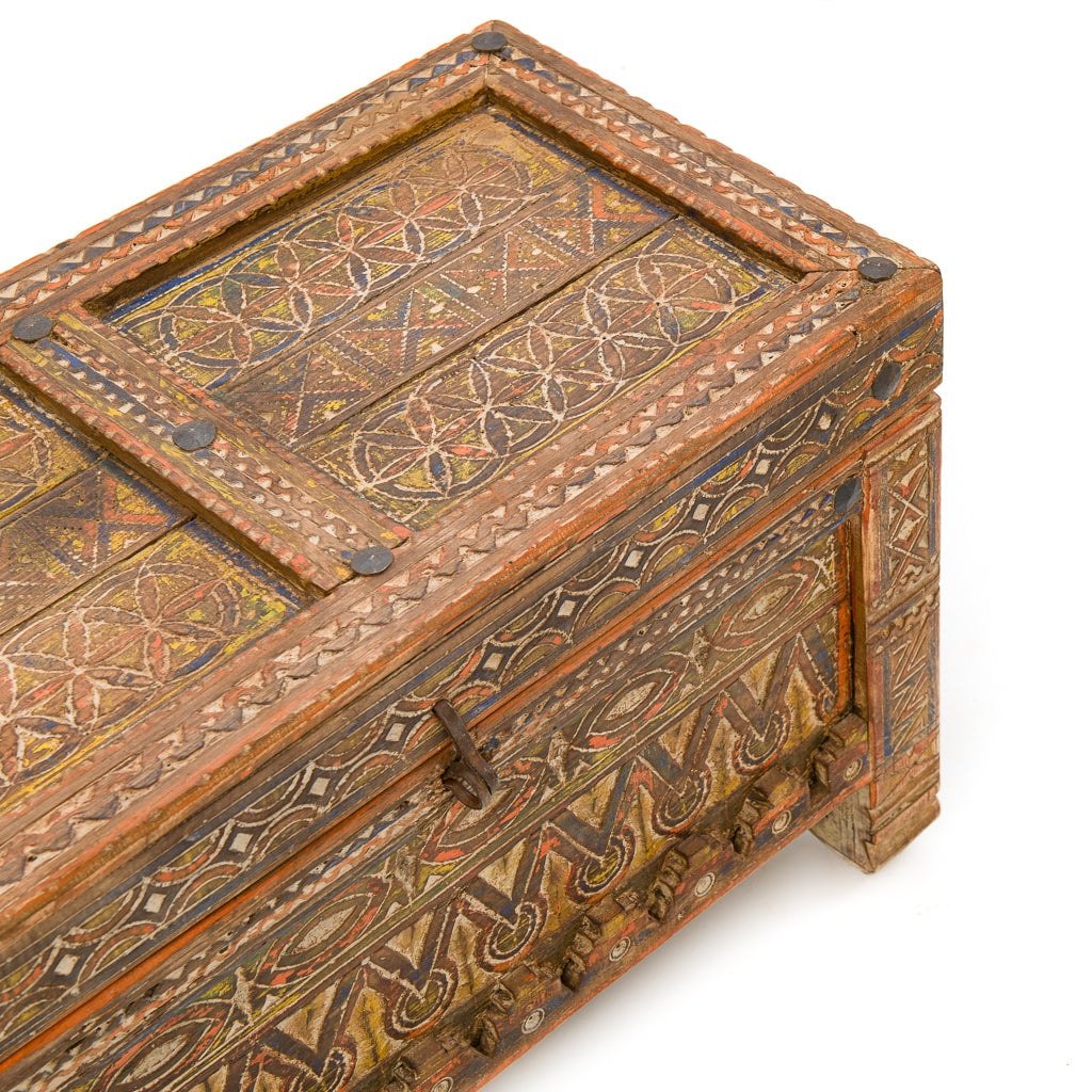 Antiker marokkanischer Aufbewahrungskoffer – Benisouk