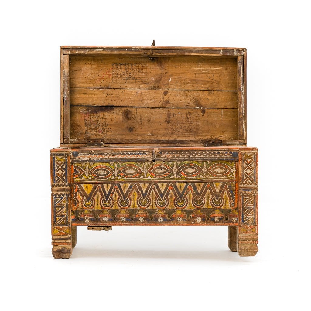 Antiker marokkanischer Aufbewahrungskoffer – Benisouk