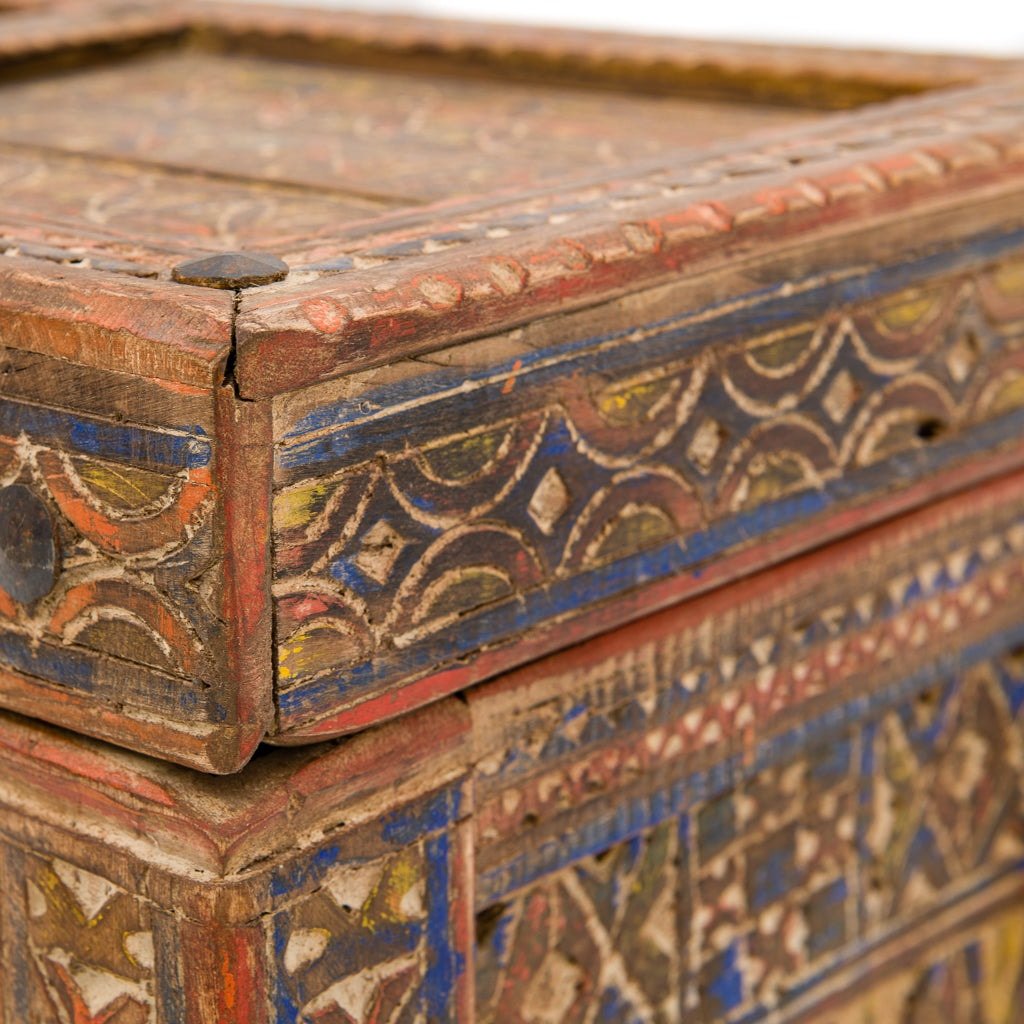 Antiker marokkanischer Aufbewahrungskoffer – Benisouk