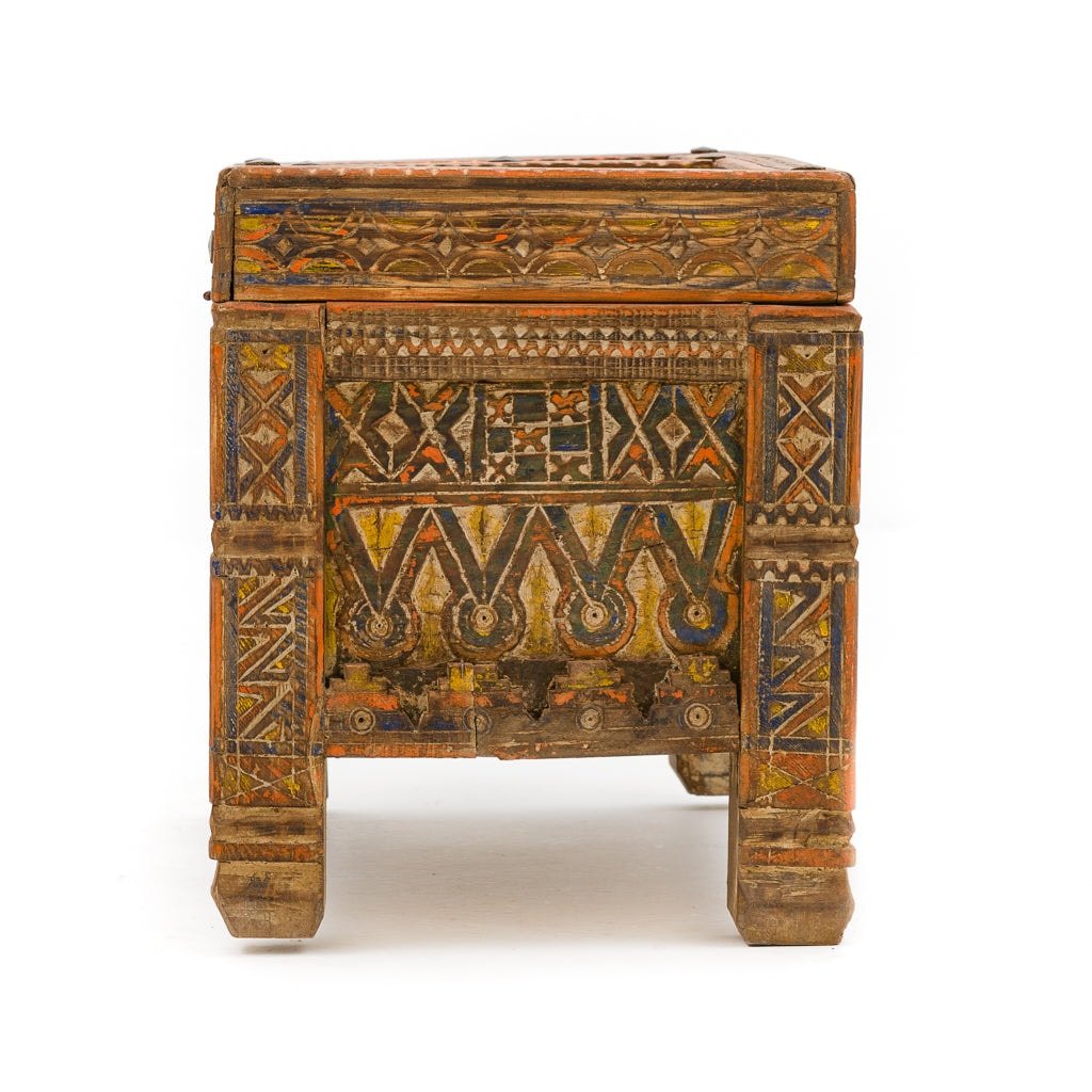 Antiker marokkanischer Aufbewahrungskoffer – Benisouk