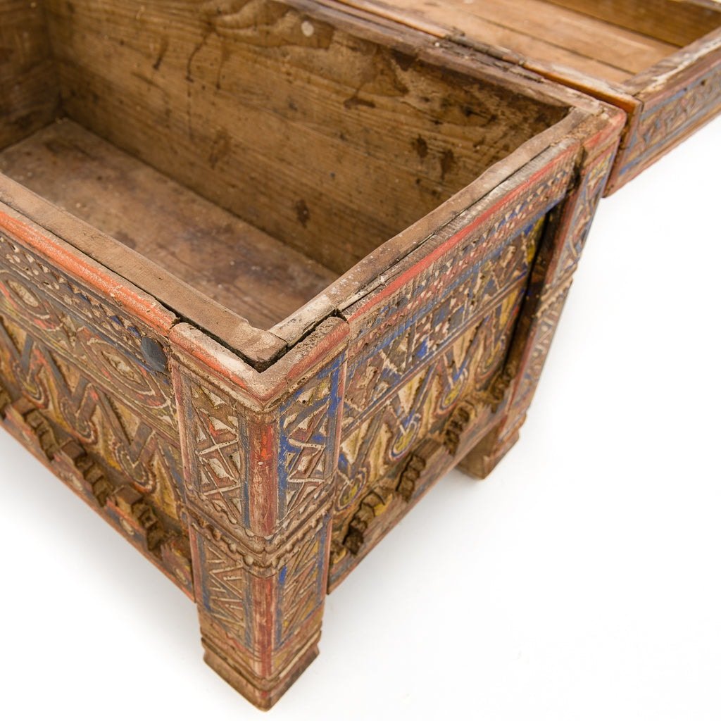 Antiker marokkanischer Aufbewahrungskoffer – Benisouk