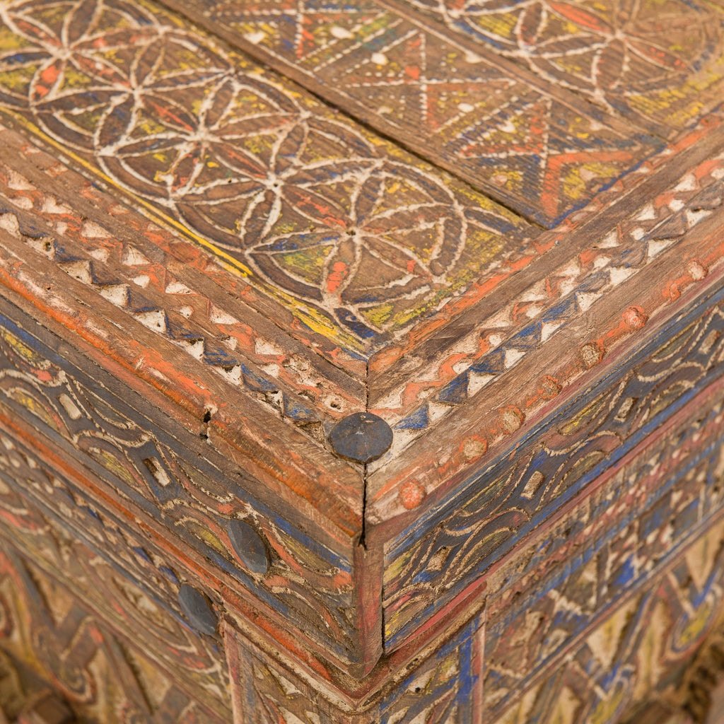 Antiker marokkanischer Aufbewahrungskoffer – Benisouk